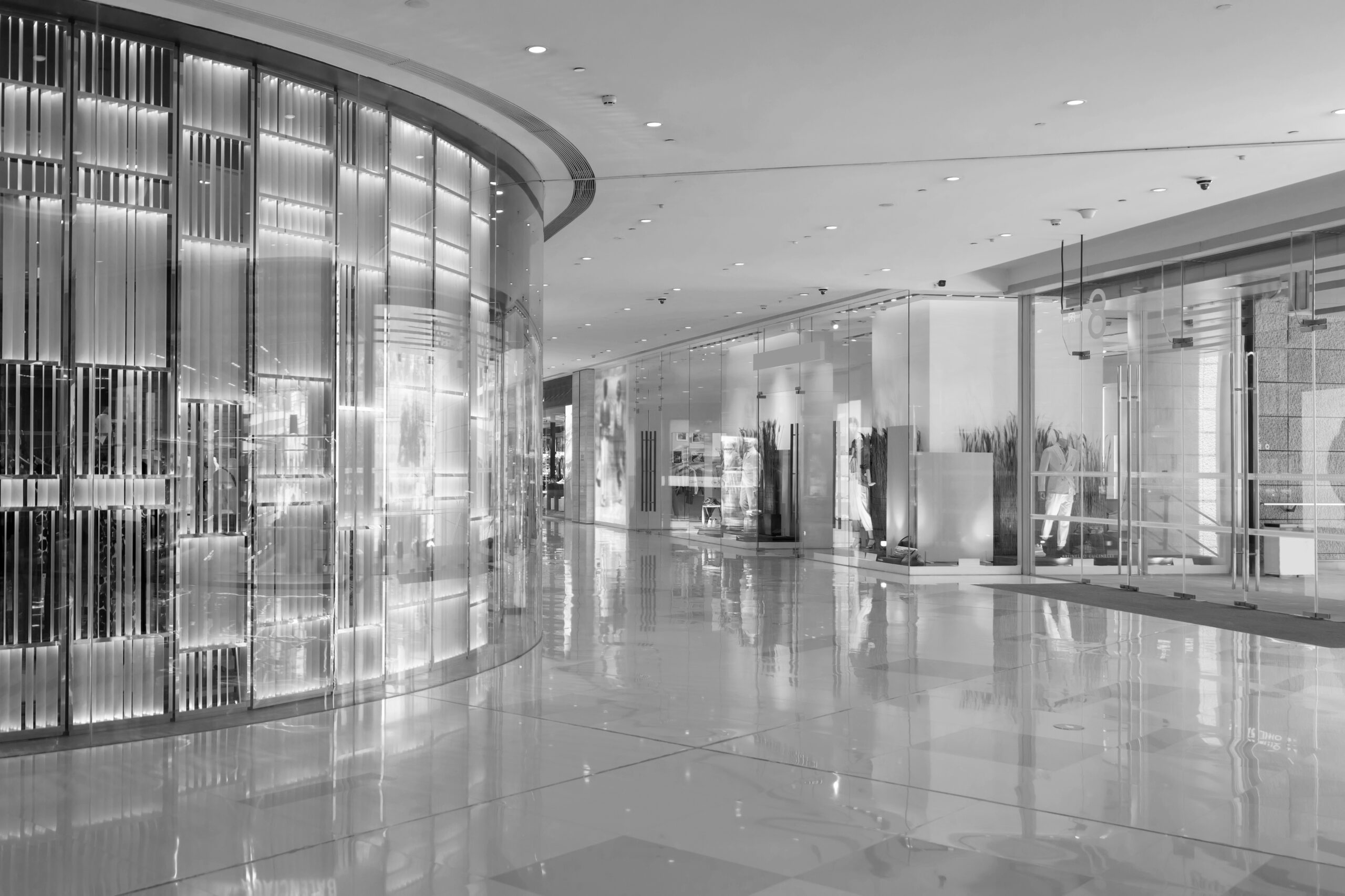 indoor space shopping centers